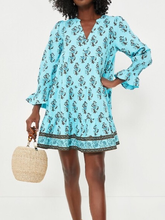 Tuckernuck Dresses & Skirts - Tuckernuck tnuck TropicalTurquoise bouquet kenzo Mini Dress Boho, Beach Resort